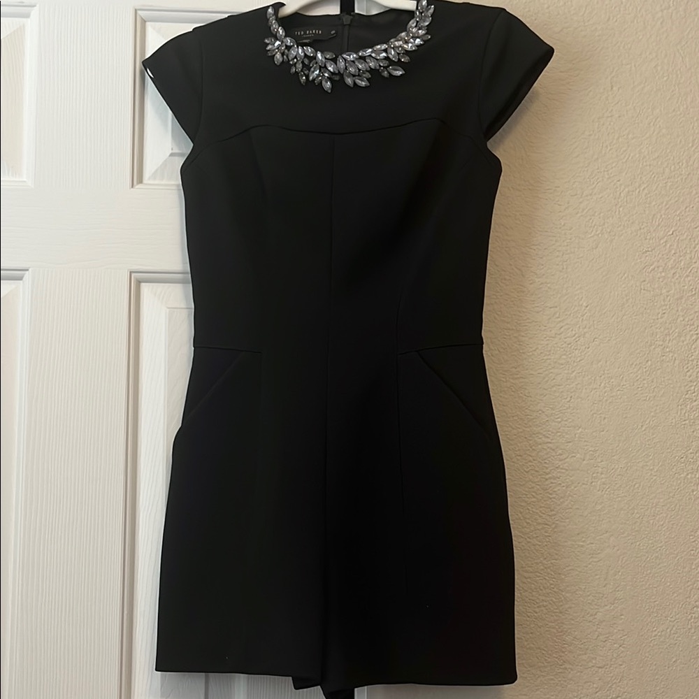 Ted Baker London Black Jumpsuit Sophisticated Style
